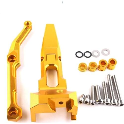 Motorcycle Adjustable Steering Damper Stabilizer Mounting Kit For Yamaha MT09 Tracer 2015-2017