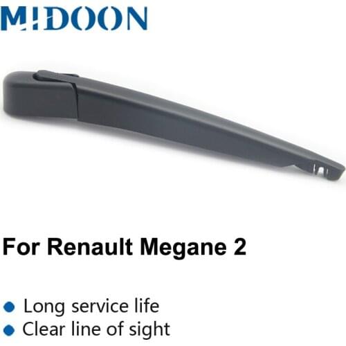 MIDOON Wiper 9" Rear Wiper Blade & Arm Set For Renault Megane 2 II Hatchback BM /CM Windshield Windscreen Rear Window