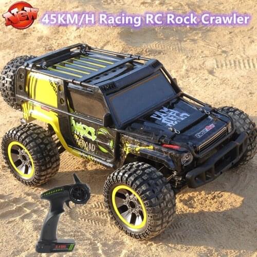 Waterproof ESC Rock Crawler RC Car 1/10 Full Scale 4x4 Wheels Drive Hydralic Shock Absorber 45KM/H High Speed Racing RC Vehicle