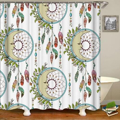 Animal Elephant Printed Blackout Shower Curtains Bathroom Cartoons Flowers Scenery Waterproof Anti Peeping 3D Print Bath Bathtub