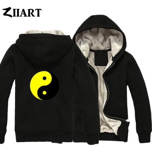 Tai Chi Ba Gua Cat Yin Yang Tai ji quan Internal Chinese Martial Art Girls Woman Full Zip Winter Plus Velvet Parkas ZIIART