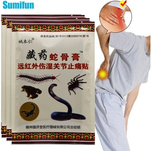24pcs=3bags Snake Oil Pain Relief Patch Back Knee Orthopedic Joints Chinese Herbal Medical Plaster Lumbar Spine Sticker D1478