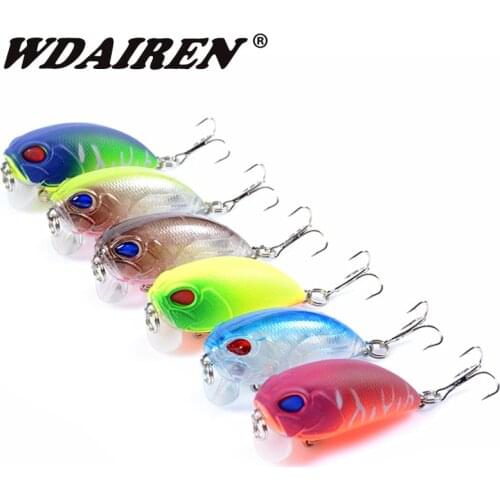 6pcs/set Mini Crank Fishing Lures Wobblers Crankbaits Painting for Carp Fishing Topwater Pesca Iscas Artificiais Hard Baits