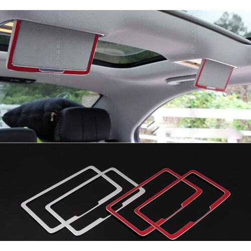 Accessories For Mercedes Benz C Class GLC C200 Rear Seat Make Up Miror Cover Interior Moulding Trim Car Styling