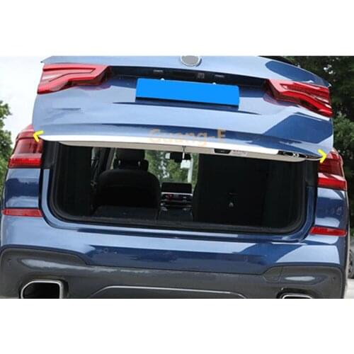 Car ABS Rear Bumper Trim Trunk Plate Lamp Frame Threshold Pedal Panel For BMW X3 XDrive 25i 28i 30i 2018 2019 2020