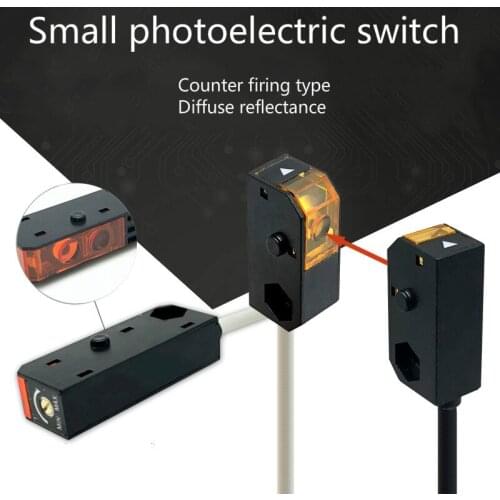 T3p photoelectric switch sensor, opposite reflection, diffuse reflection, infrared light small square