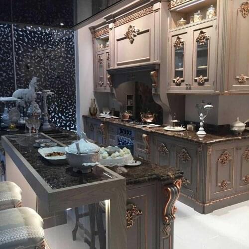 Classic Cabinets Solid Wooden Kitchen Cabinet Design