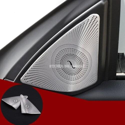 Matte Car Door Audio Speaker Cover For Benz E Class Coupe W207 C207 2009-2016 Car accesories interior Car Trim