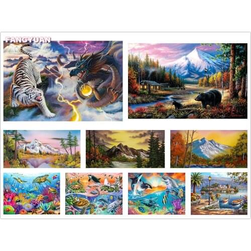 Full Drill Cartoon Animals 5D Diy Diamond Painting Accessories Cross Stitch Kit Picture Diamond Embroidery Mosaic Home Decor