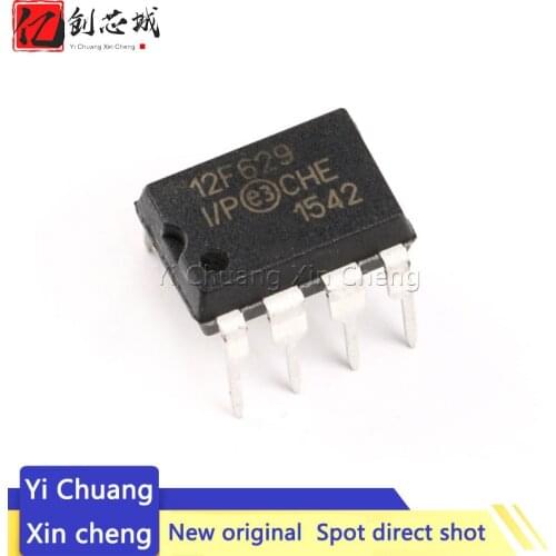 5PCS 100% New PIC12F629-I/P PIC12F675-I/P PIC12F629 PIC12F675 12F629 12F675 DIP-8 Chipset