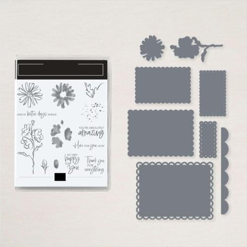Sping Flowers Happy to You New Metal Cutting Dies & Stamps Scrapbook Dary Decoration Stencil Embossing Template DIY Greeting