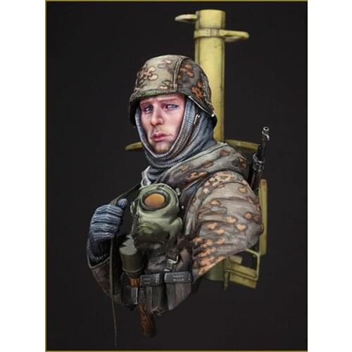 New Unassembled 1/10 ancient man with hat warrior bust Resin Figure Unpainted Model Kit