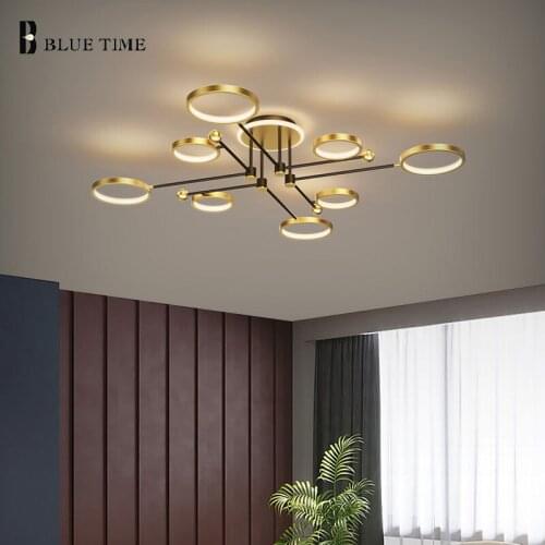 Modern LED Chandelier Home Lights For Living Room Dining Room Parlor Hanging Lamps Ceiling Chandelier Lights Indoor Lighting