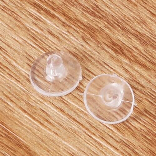 100/200 pcs/lot Earrings Jewelry Accessories Rubber Back silicone round ear plugging blocked Earring Back Stoppers for DIY
