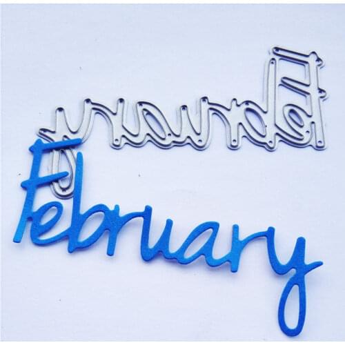 Die Cutting dies Sitting February metal craft paper die Scrapbooking/DIY Embossing mould Easter New Year