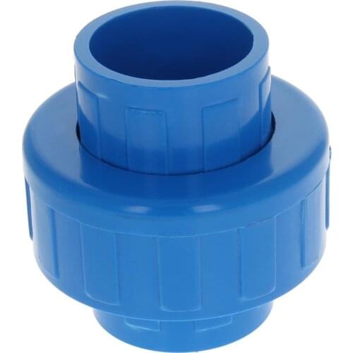 MroMax Home Improvement 1-1/4"/2" PVC Connectors DN32/DN50 Hardware PVC Pipe Fitting Adapter Components 32/50mm 1/2/5/10/20pcs