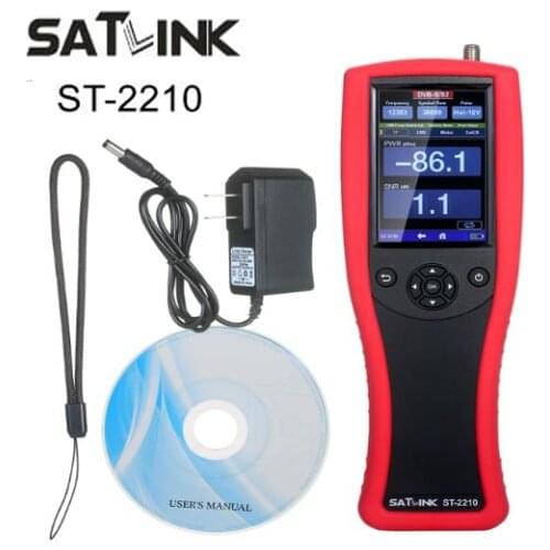 ST-2210 DVB-S2 Satfinder Full HD Digital Satellite TV Receiver Finder Meter MPEG-4 Modulator DVB-S Sat Finder Spectrum Analyzer