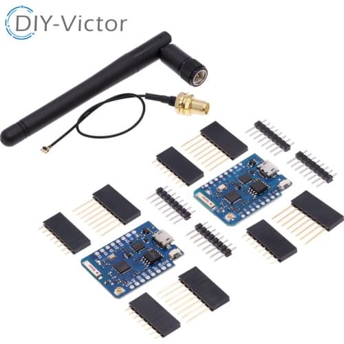 For WEMOS D1 Mini Pro 16M Bytes External Antenna Connector NodeMCU ESP8266 ESP-8266EX CP2104 WIFI Development Board Micro USB