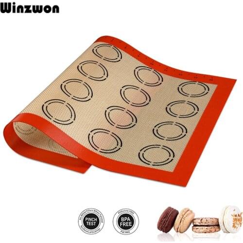 1Pcs Large Silicone Baking Mat Pad Sheet Non-Stick Macaron Mat Rolling Dough Mat Baking Pastry Tools For Cake Cookie Macaron