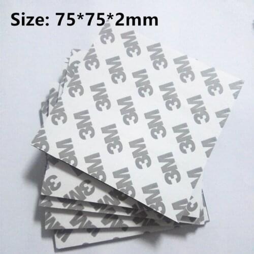 10pcs 3M Double Sided Black Foam Tape, 75*75mm Strong Adhesive Pad Rectangle Mounting Pad free shipping
