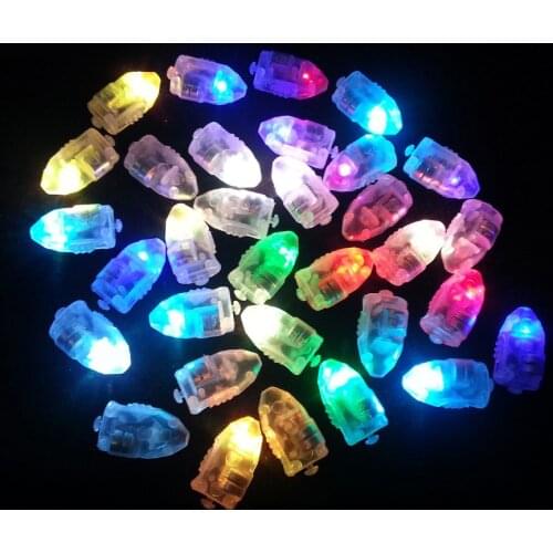 10pcs/set Colorful Small LED Lights Bulbs Paper Balloon Lantern Decor Built in Battery for Wedding Birthday Party Lighting Light