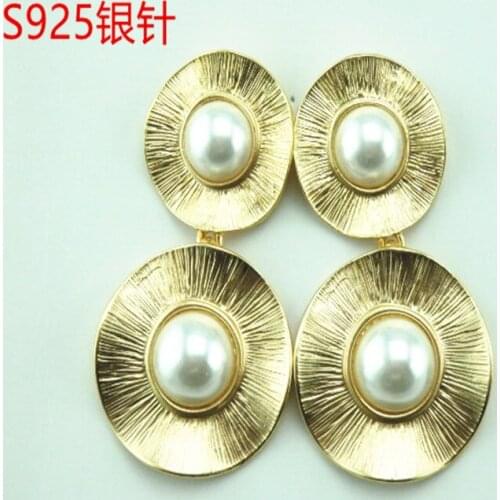 2019 New Time-limited Women Brinco Brincos Para As Mulheres Pendientes Jewelry Tycoon Exaggerated Pearl Earrings 170 Shelves