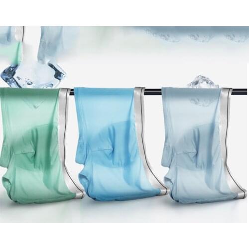 Mens Ice Silk Underwear Solid Color Breathable And Refreshing Boxer Briefs Factory Direct Sales