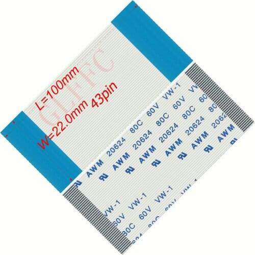 43p 44p 45p 46p 47p 48p 50p 51p 55p 0.5pitch 30mm~2000mm A-type Flexible Flat Cable FFC awm 20624 ROHS for TTL LCD DVD Computer