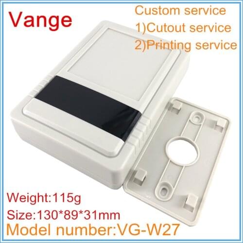 5pcs/lot wall-mounted mould extrusion box shell 130*89*31mm ABS plastic instrument housing diy for router repeater PCB