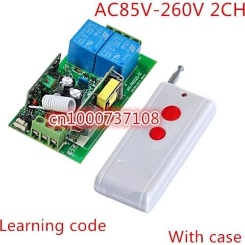 AK-RK02S-D wireless rf remote control on off switch AC220V AC110V AC230V Learning code relay switch with CE