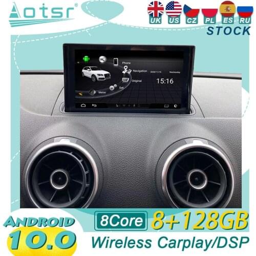 Android For Audi A3 2014 - 2019 Car Radio GPS Navigation Multimedia Video Player Stereo Audio Head Unit CD Tape Recorder