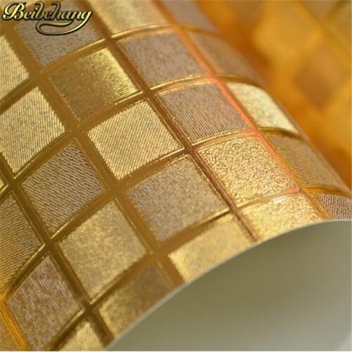 Beibehang rose gold Kitchen wall paper PVC mosaic roll waterproof 3d stickers wallpapers for bathroom home decoration wall paper