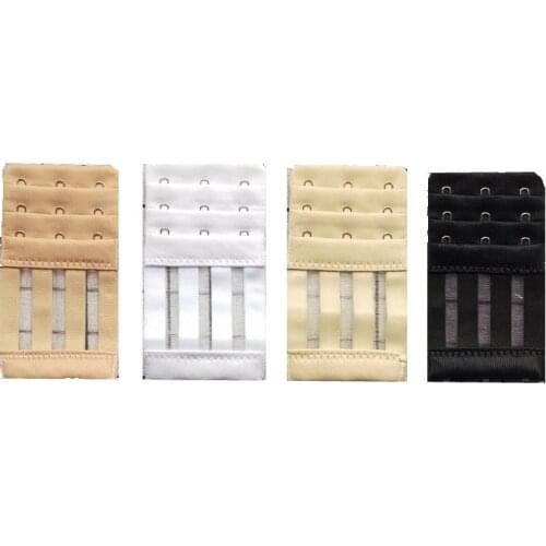 30pcs/lot Elastic Bra EXTENDER 3X3 11X5.6CM Underwear Lingerie Extension Buckle Quality Stainless Sewing Accessories