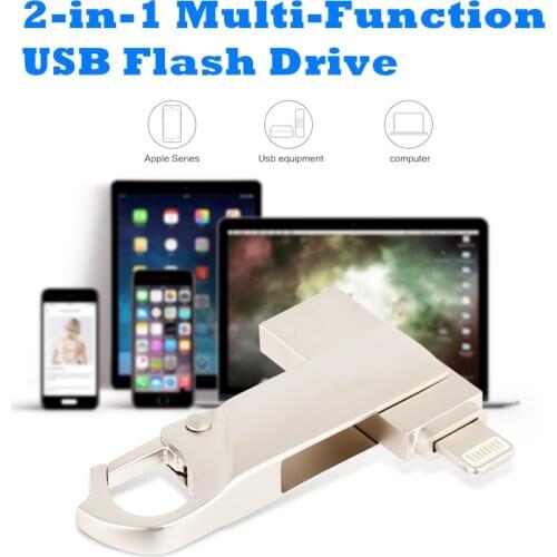 OTG USB Flash Drive for iphone se 2020 Pendrive 32GB 64GB 128GB 256GB Memory Stick for iPad mini air2 PC