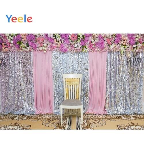 Yeele Wedding Photocall Party Chair Flower Decors Photography Backdrops Personalized Photographic Backgrounds For Photo Studio