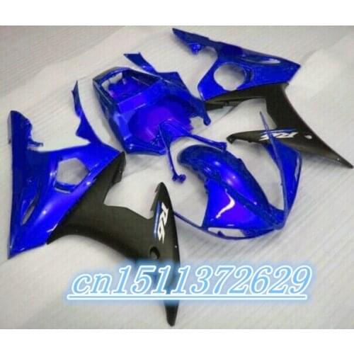 Bo ABS blue black Fairing kit fit for YZF 2003-2005 R6 body kits YZF R6 03 04 05 high grade fairings set