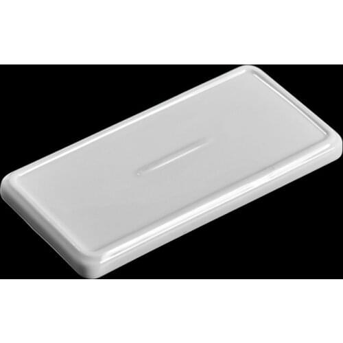 Creative Bathroom Toothbrush Ceramic Base White Porcelain Trays Rectangle Holder Stand Sanitary Storage Bathroom Accessories