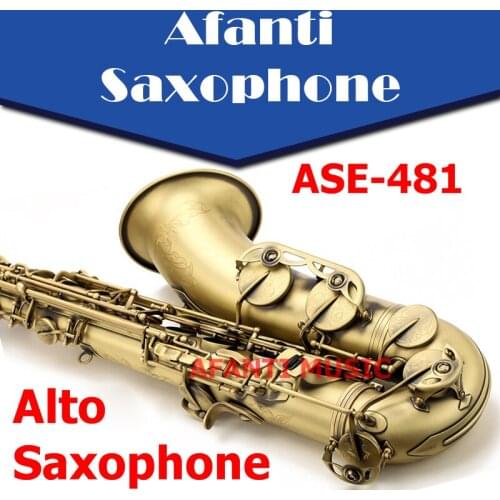 Afanti Music Eb Brass body Gilding Alto Saxophone (ASE-481)