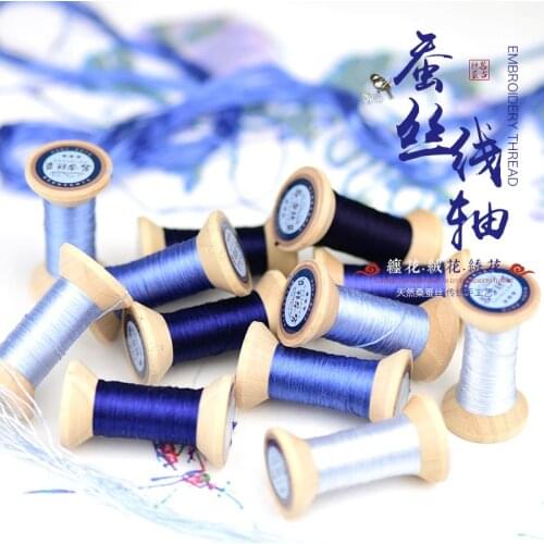 New Item Chinese 100% Silk Embroidery Thread Yarn embroidery floss for Sewing Article Wooden packing