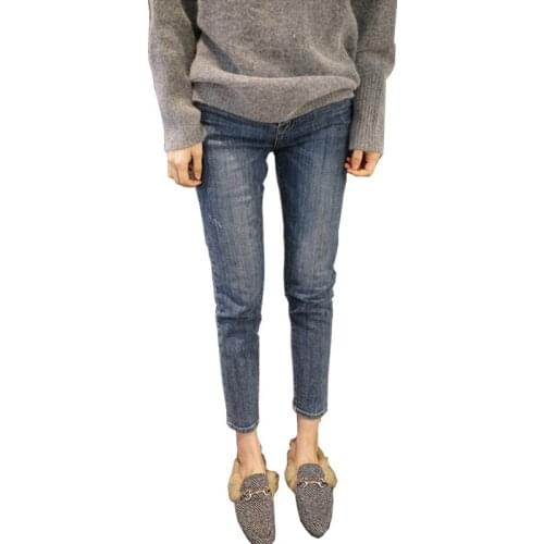 Wholesale 2020 Slim size high waist jeans mujer extra large 4XL thin stretch pants fat sister moderate Korean pencil pants