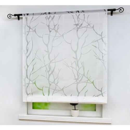 Roman Curtains Window Treatments Pastorable Printed Polyester Tulle Panel Drapes for Home Kitchen Decor Advance Sale of Product