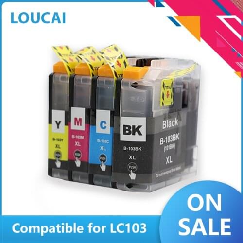 Compatible Ink Cartridges for Brother LC103 MFC J4310DW J4410DW J4510DW J4610DW J4710DW J6520DW J285DW printer LC103XL lc103