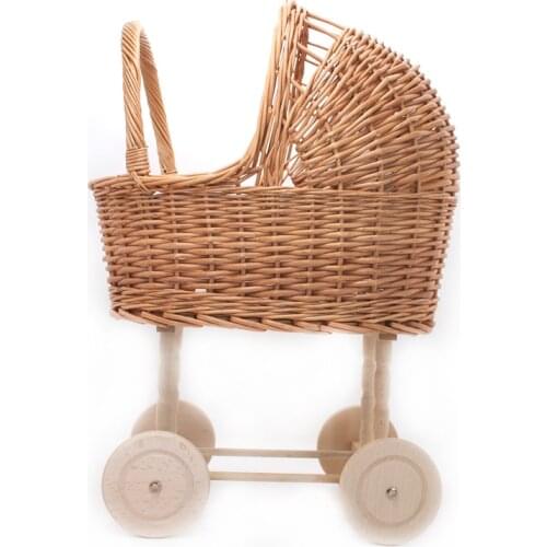 Vime Vintage 22inch 16inch Silicone Reborn Baby Doll Studio Photography Props Classical Style Stroller Trolley Pretend Play Toys