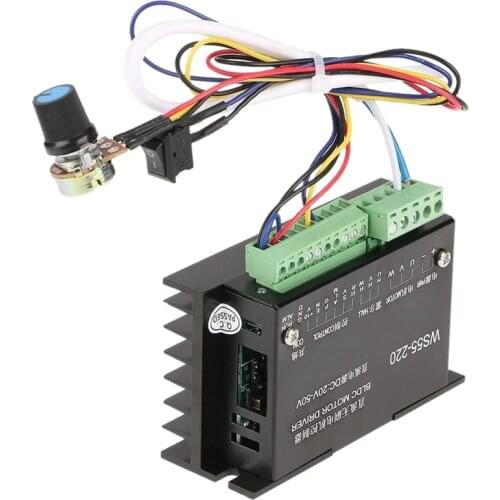 WS55-220 BLDC Motor Driver Controller for CNC Brushless Spindle Motor DC 48V 500W