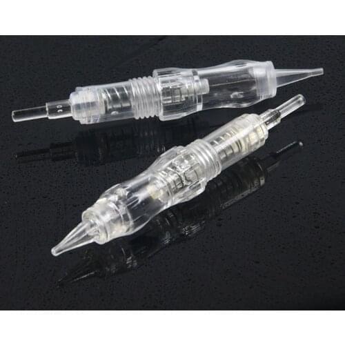 100pcs Revolution Tattoo Needle Permanent Makeup Screw Cartridge Needles For Black pearl pmu Machine Kit 1RL 3RL 5RL