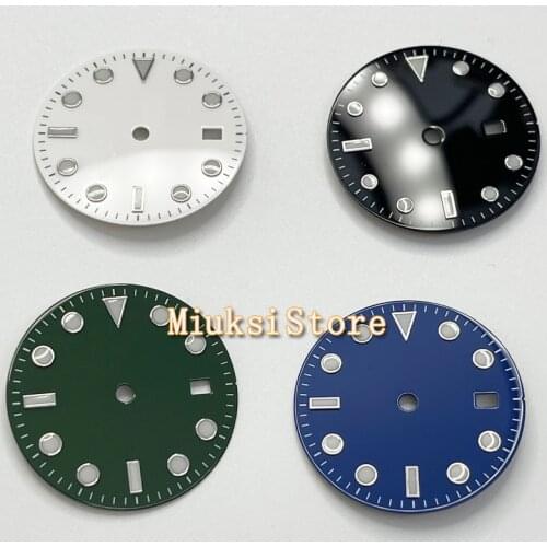 31.5mm blue black green sterile dial for Miyota 8215 821A 8205 Mingzhu 2813/3804 ETA 2836/2824 movement