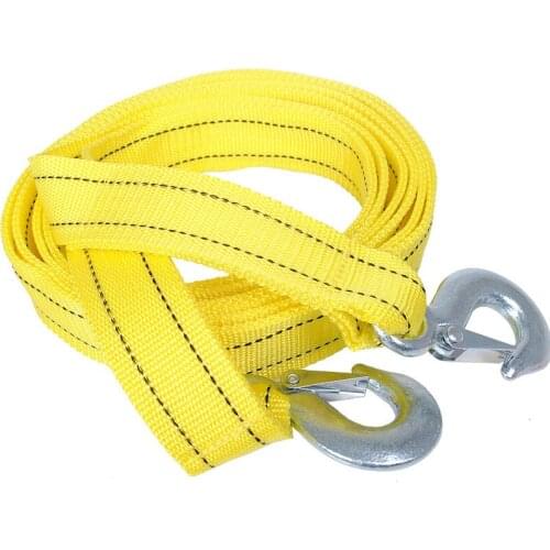 4M 5Ton Tow Cable Double Thicker Tow Rope Towing Pull Rope Snatch Strap Heavy Duty Road Recovery Car Truck Car Towing