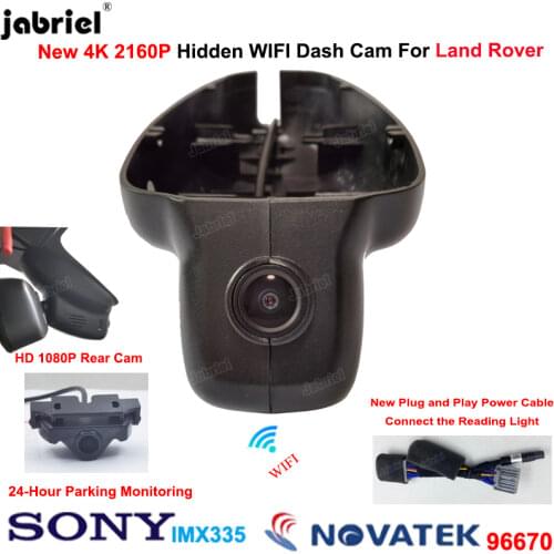 4K Wifi Car DVR Dash Cam Camera for Jaguar XJ XJL XF for Land Rover Discovery 4 Range Rover Evoque Range Rover Sport Freelander