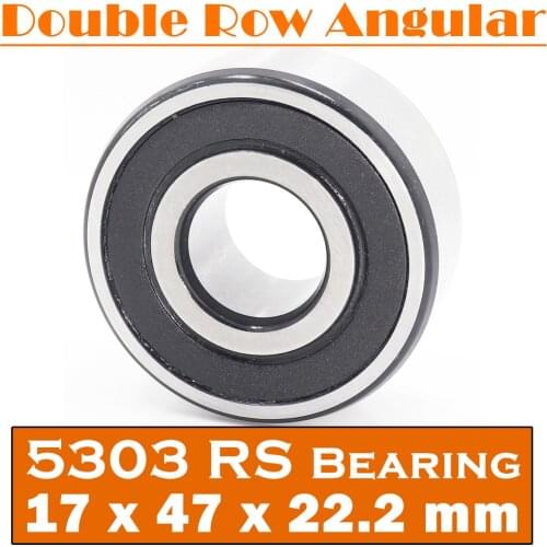 5303 2RS Bearing 17 x 47 x 22.2 mm ( 1 PC ) Axial Double Row Angular Contact 5303RS 3303 2RS 3056303 Ball Bearings