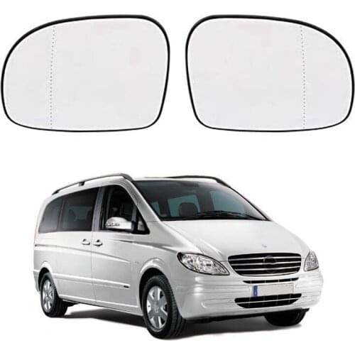 Car Glass Heated Rearview Mirror Side Wing Rearview Lens Suitable for Mercedes-Benz Viano W639 2004-2010